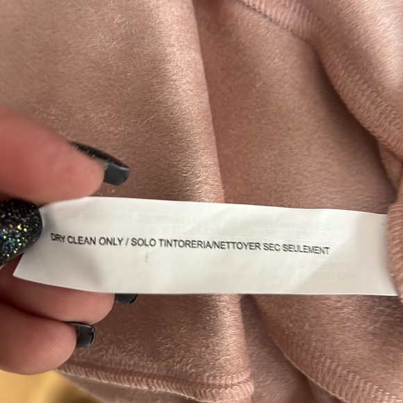 Eloquii Studio Plus Size Light Pink Faux Suede Skirt - Picture 5 of 6